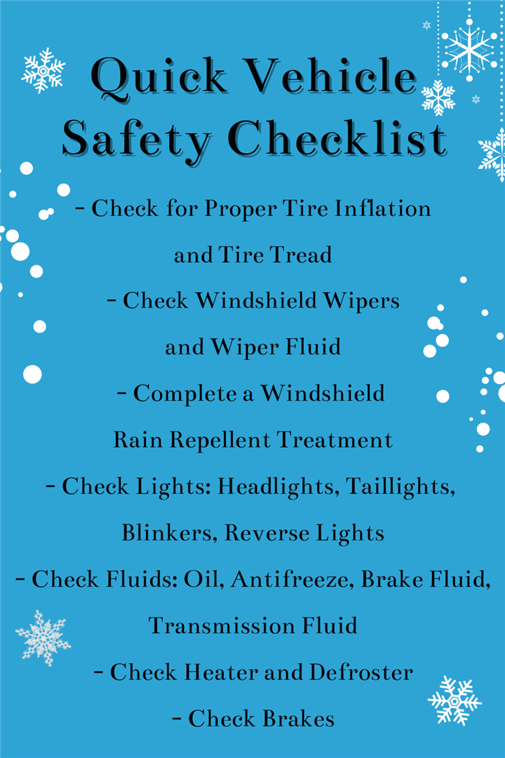 Vehicle Safety Checklist for Winter Driving at Graham Auto Repair